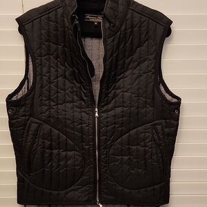 American Heritage Dawson & Brooks Black  Quilted Vest Med rugged